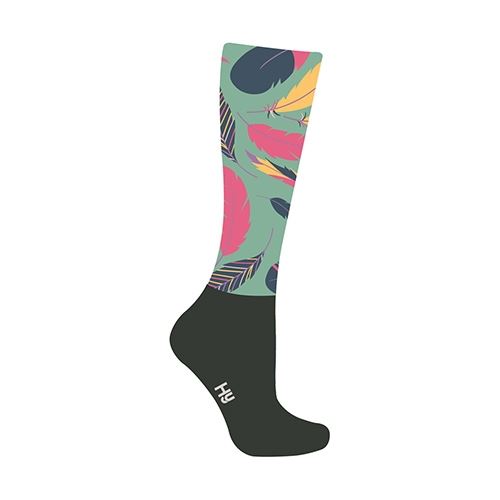 HyFASHION Enchanted Feather Pattern Riding Socks - Just Horse Riders