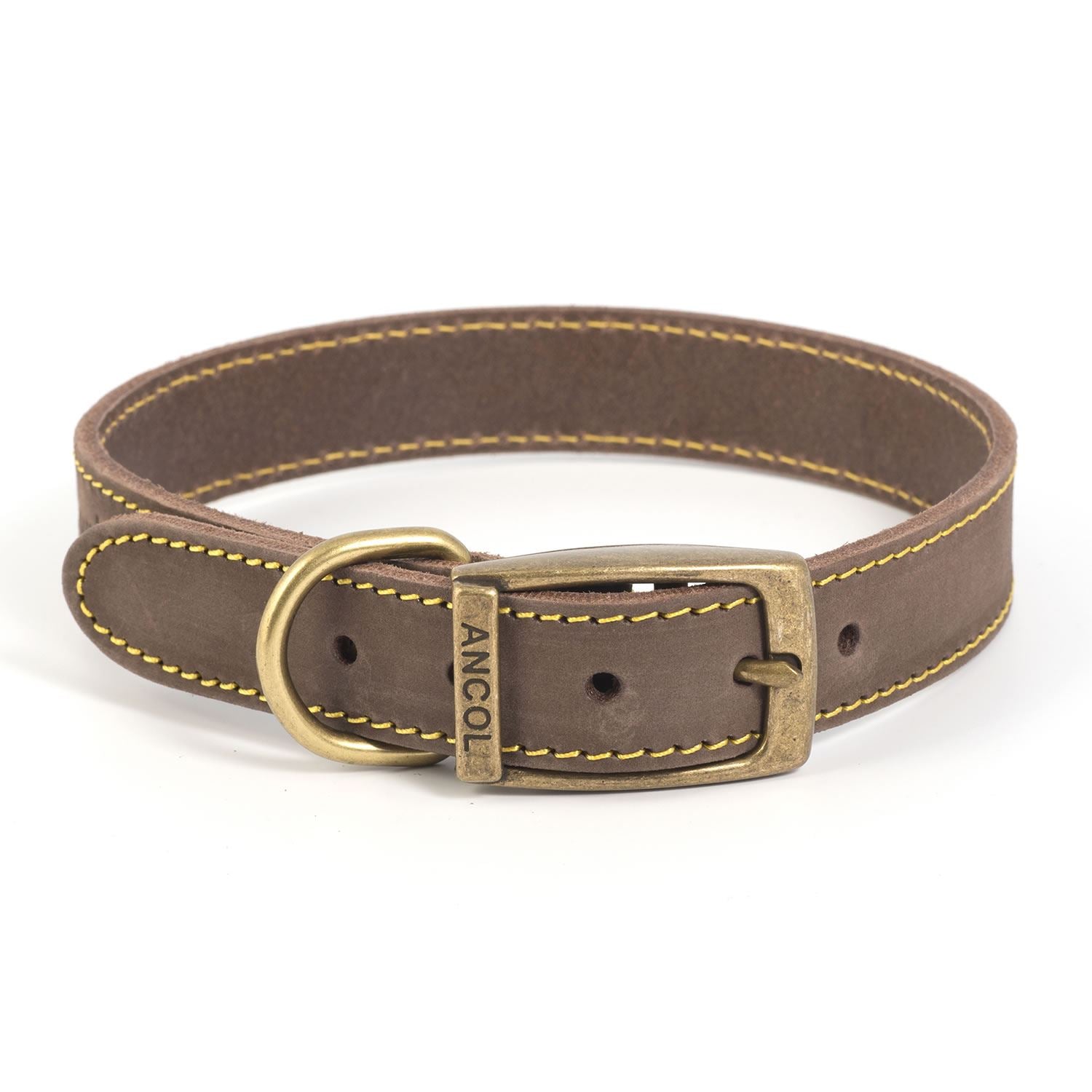 Ancol Timberwolf Leather Collar - Just Horse Riders